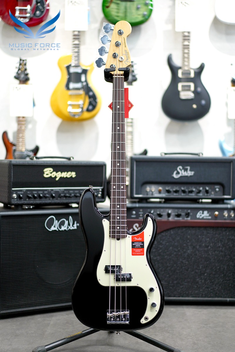 [2022 신년세일(~2/28까지)!!!] Fender USA American Professional Precision Bass-Black w/Rosewood FB (신품) 펜더 아메리칸 프로페셔널 프레시젼 베이스 4현