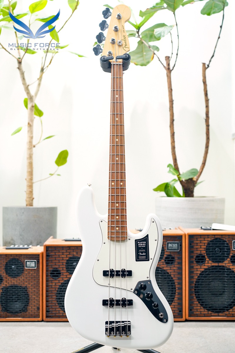 Fender Mexico Player Series Jazz Bass-Polar White w/Pau Ferro FB (신품) 펜더 멕시코 플레이어 재즈 베이스 - MX23108173
