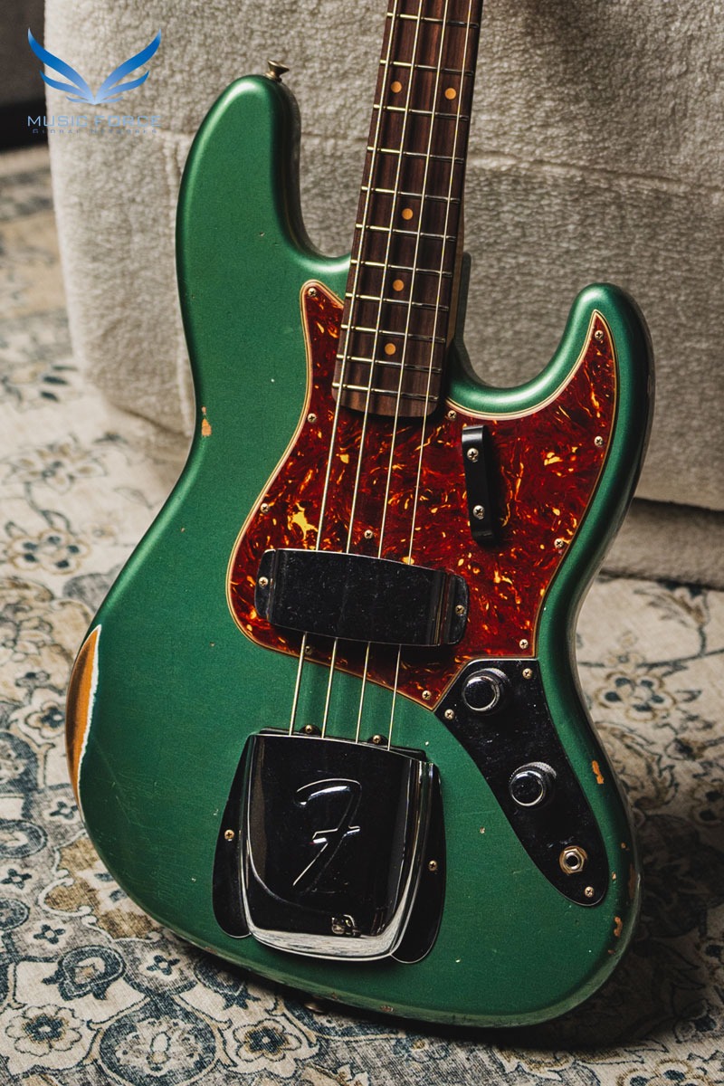[2024 새봄맞이세일! (~5/31까지)] Fender Custom Shop 1962 Jazz Bass Relic-Aged Sherwood Green Metallic (2023년산/신품) - CZ564478