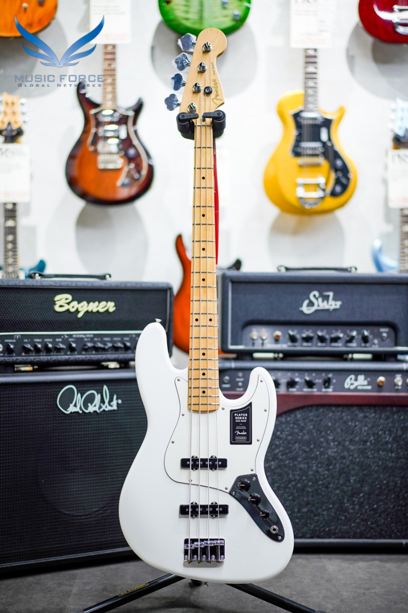 Fender Mexico Player Series Jazz Bass-Polar White w/Maple FB (신품) 펜더 멕시코 플레이어 시리즈 재즈 베이스