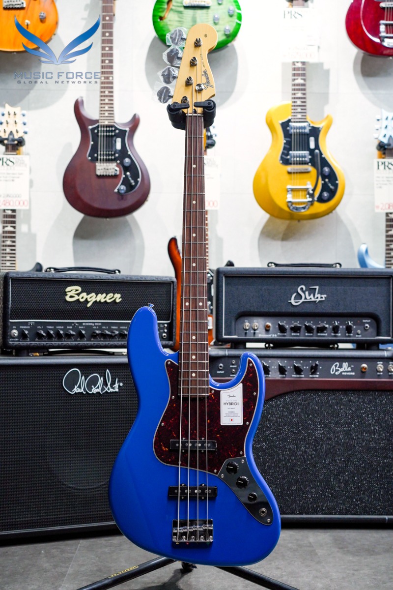 Fender Japan Hybrid II Jazz Bass-Forest Blue w/Rosewood FB (신품) - JD22003598