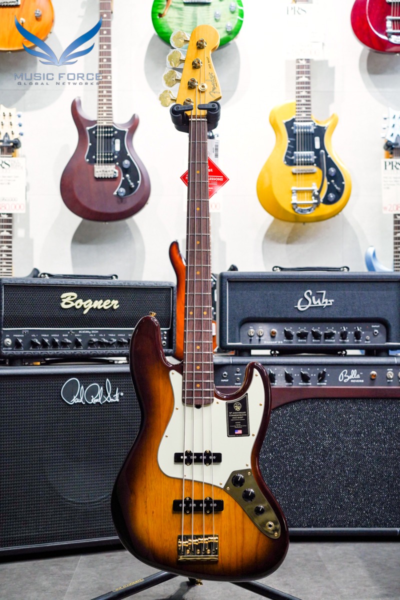 Fender USA 75th Anni. Commemorative Jazz Bass-2-Color Bourbon Burst (신품) - US21042325