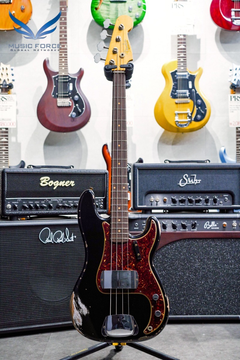 Fender Custom Shop Limited Edition 1960 Precision Bass Heavy Relic-Aged Black (2022년산/신품) - CZ558189