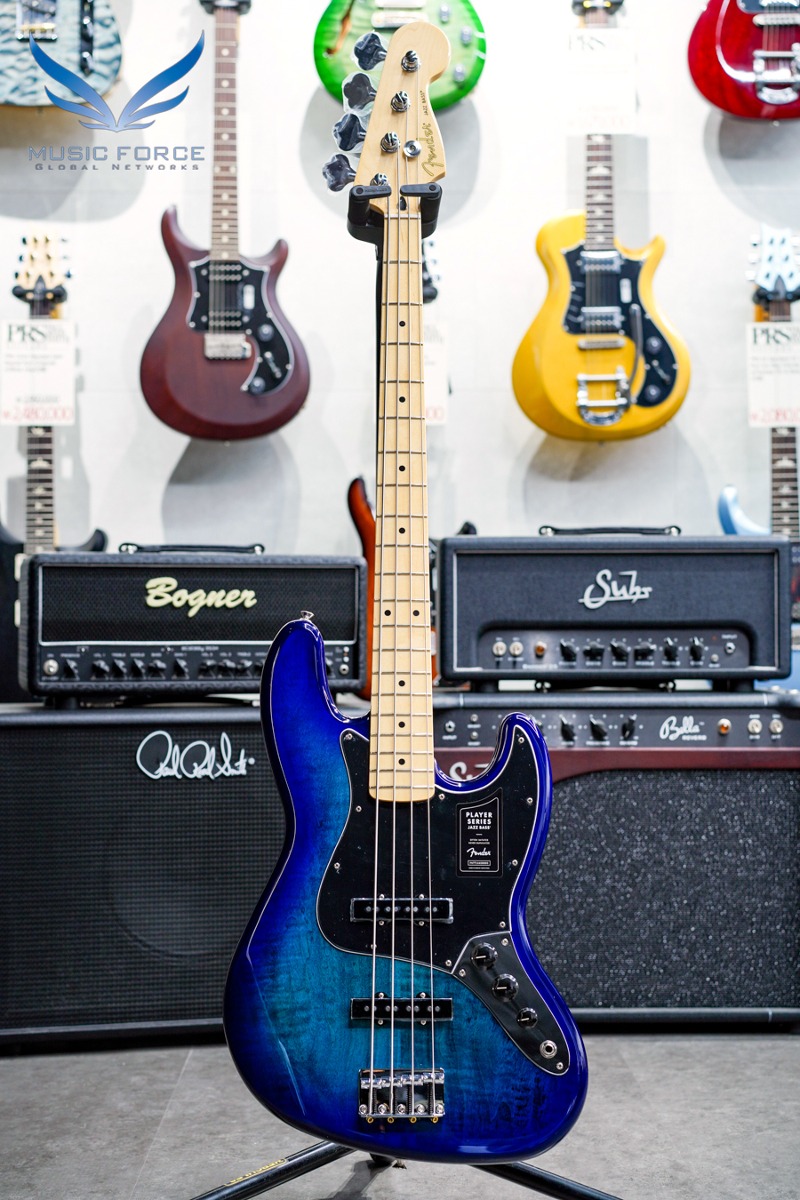 Fender Mexico Limited Edition Player Series Jazz Bass Plus Top-Blue Burst w/Maple FB (신품) 펜더 멕시코 플레이어 재즈 베이스 플러스탑 - MX22212958