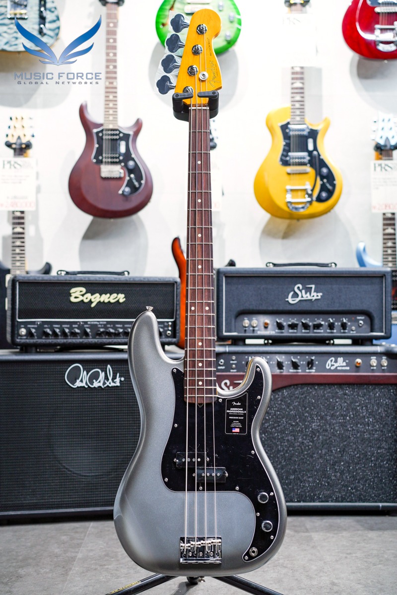 Fender USA American Professional II Precision Bass-Mercury w/Rosewood FB (신품) 펜더 아메리칸 프로페셔널 II 프레시전베이스 - US22091975