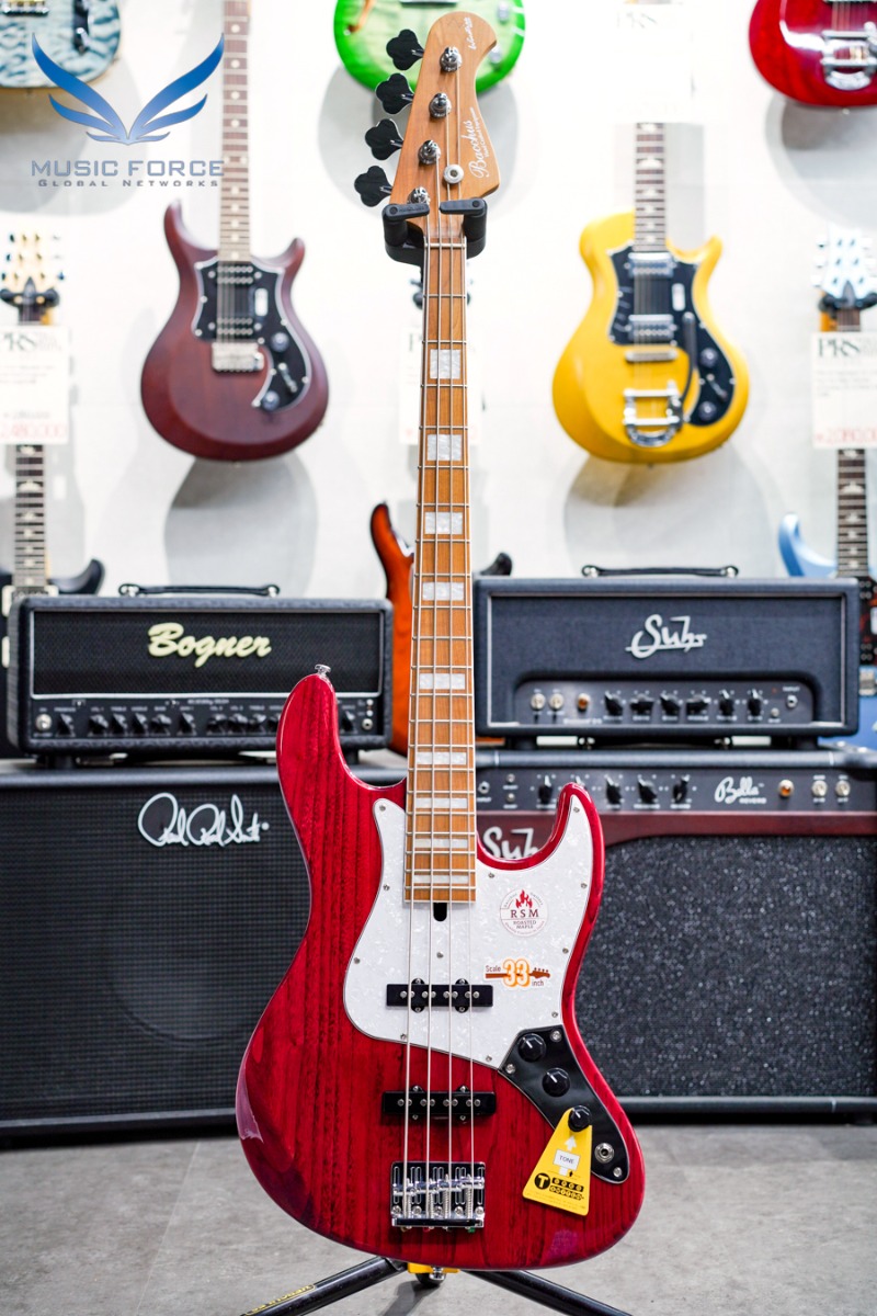 [Used] Bacchus Global Series WL4-ASH33/RSM-See Thru Red w/Roasted Maple Neck &amp; FB (2022년산/EXC+급중고)-GJ01257