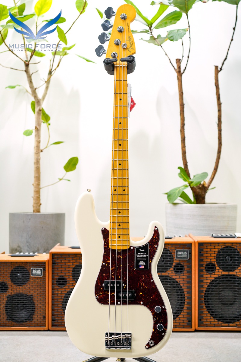 Fender USA American Professional II Precision Bass-Olympic White w/Maple FB (신품) 펜더 아메리칸 프로페셔널 II 프레시전 베이스 - US22096218